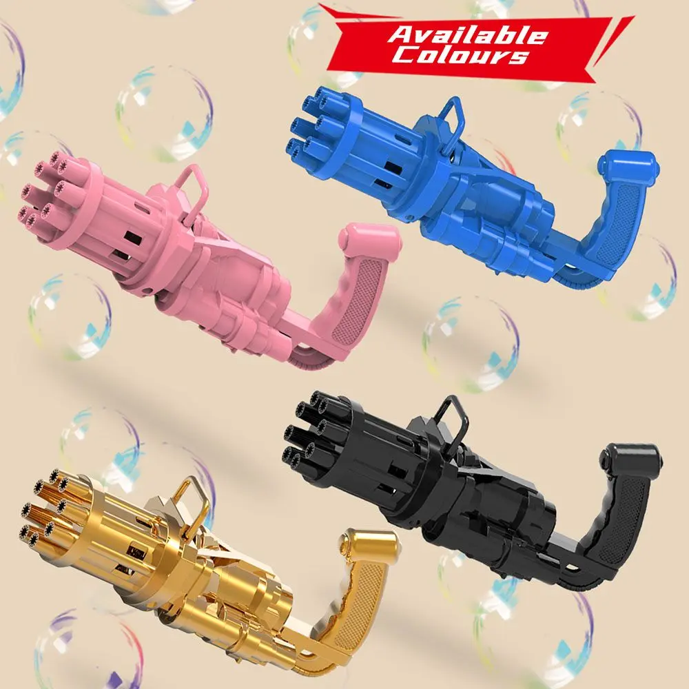 Little Story - 8 Holes Bubble Machine Kids Gun - Pink.webp